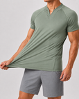 Mivanity Men’s Ultra-Stretch V-Neck Performance T-Shirt