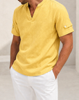 Mivanity Men's V-Neck Casual Short-Sleeve T-Shirts