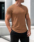 Mivanity Men's V-Neck Casual T-Shirts