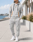 Mivanity Men's Warm Fleece-Lined Hoodie Pants Sets
