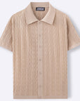 Mivanity Modern Soft Cable Knit Shirts