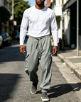 Mivanity Multi Pockets Cotton Linen Pants