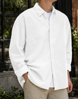 Mivanity Stylish Corduroy Urban Casual Daily Long-Sleeved Shirt