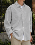 Mivanity Stylish Corduroy Urban Casual Daily Long-Sleeved Shirt