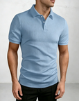 Mivanity Stylish Jacquard Textured Polo Shirts