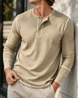 Mivanity Stylish Soft Everyday Henley Shirt
