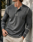 Mivanity Stylish Soft Everyday Henley Shirt