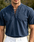 Mivanity V Neck Short Sleeve Shirts