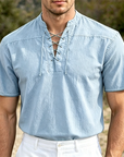 Mivanity V Neck Short Sleeve Shirts