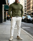 Mivanity Versatile Soft Cross Turtleneck Under shirts