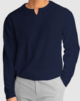 Gentleman's Simple V-Neck Cotton T-Shirt