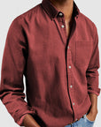 Gentleman's Casual Cotton Basic Shirt