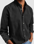 Gentleman's Casual Cotton Basic Shirt