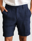 Gentleman's Casual Cotton Linen Shorts