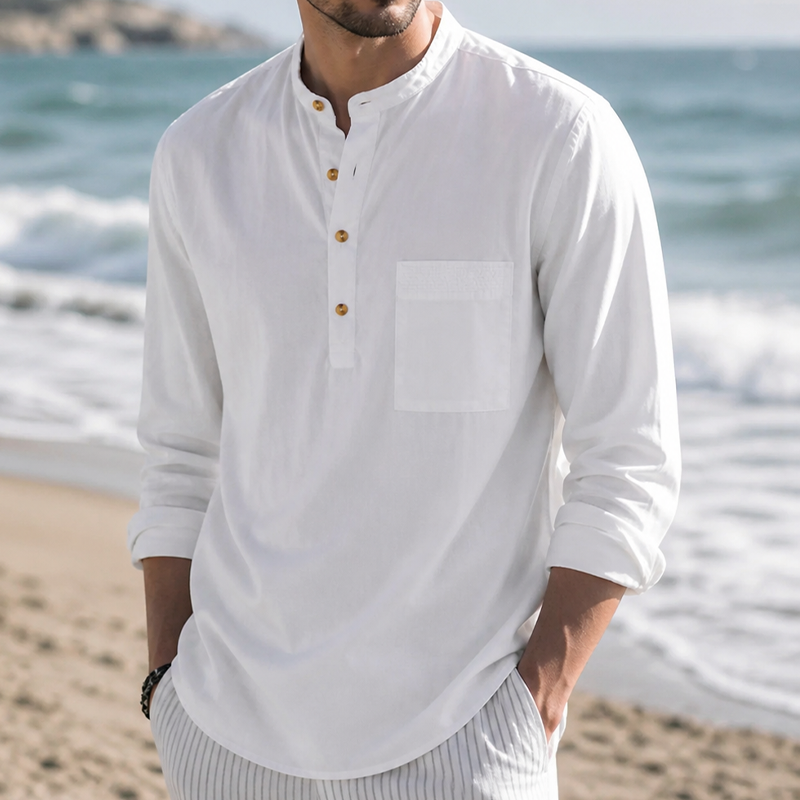 Men’s Linen Beach Shirt