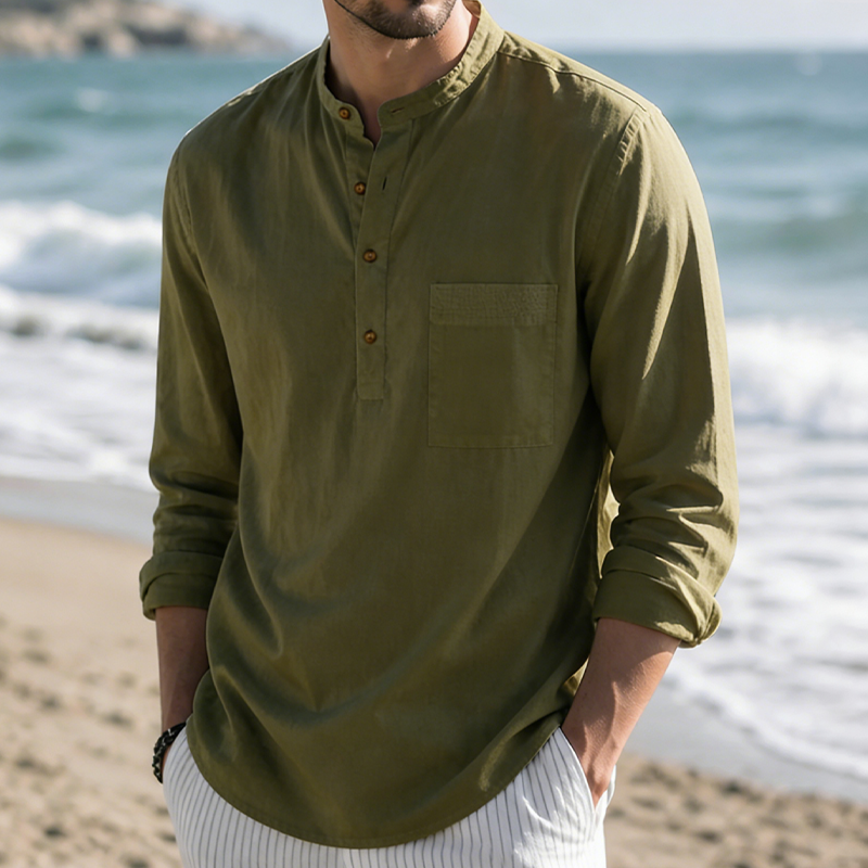 Men’s Linen Beach Shirt