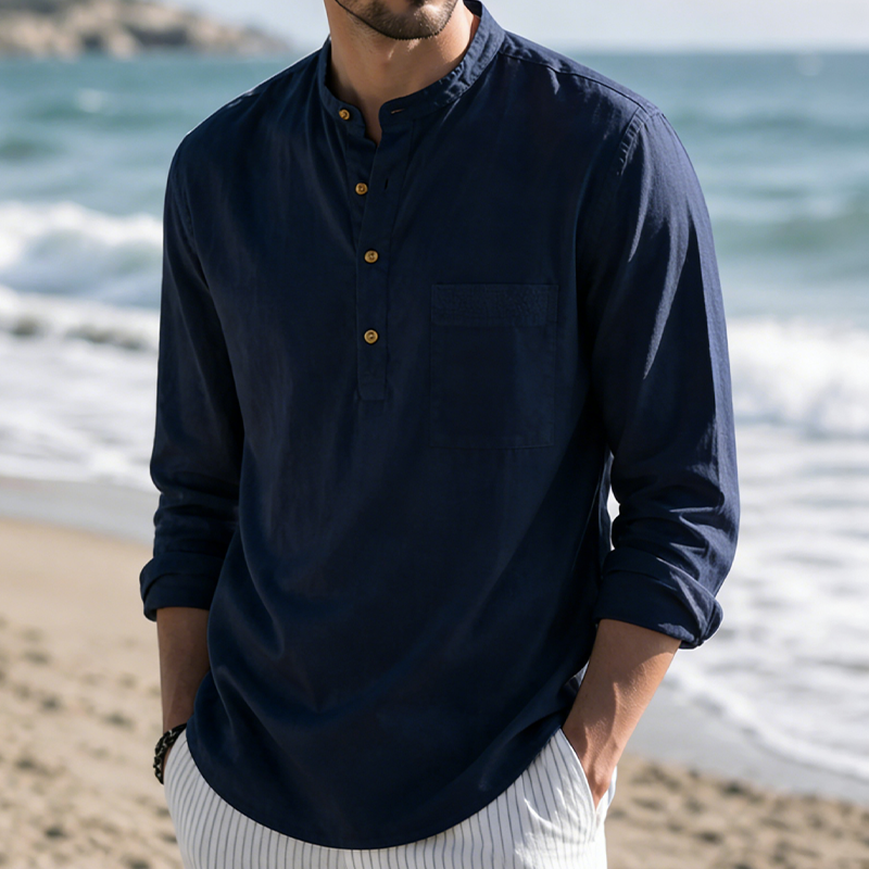 Men’s Linen Beach Shirt