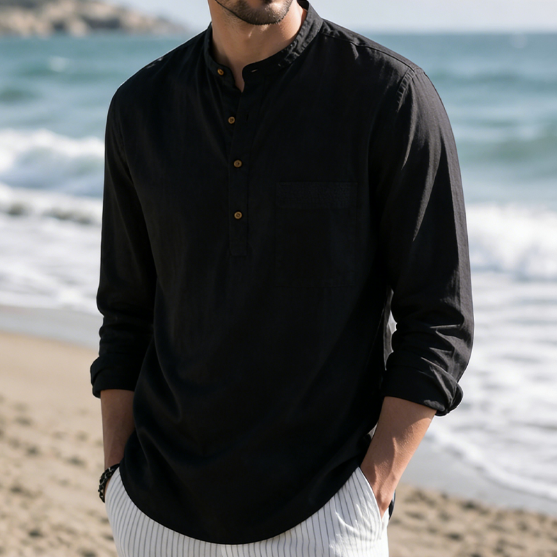 Men’s Linen Beach Shirt