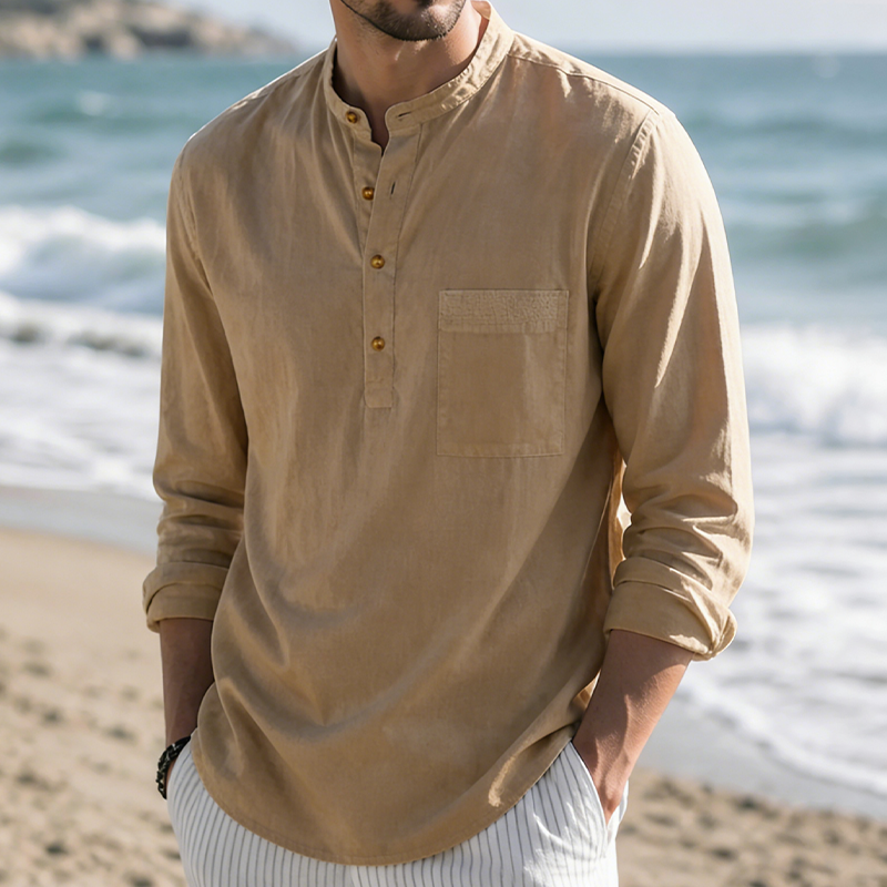Men’s Linen Beach Shirt