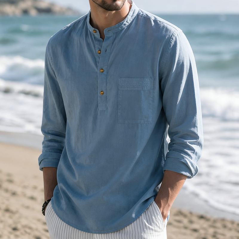 Men’s Linen Beach Shirt
