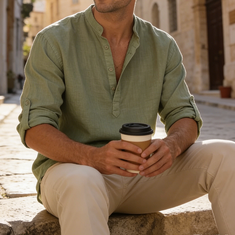 Men’s Coastal Linen Shirt