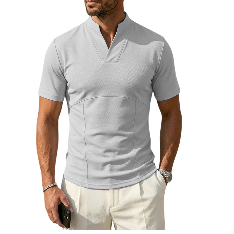MIVANITY Men's Slim Fit Cotton Blend Polo Shirt - Breathable &amp; Flexible
