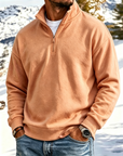 Mivanity Outdoor All-Terrain Zip-Front Polo Sweatshirt