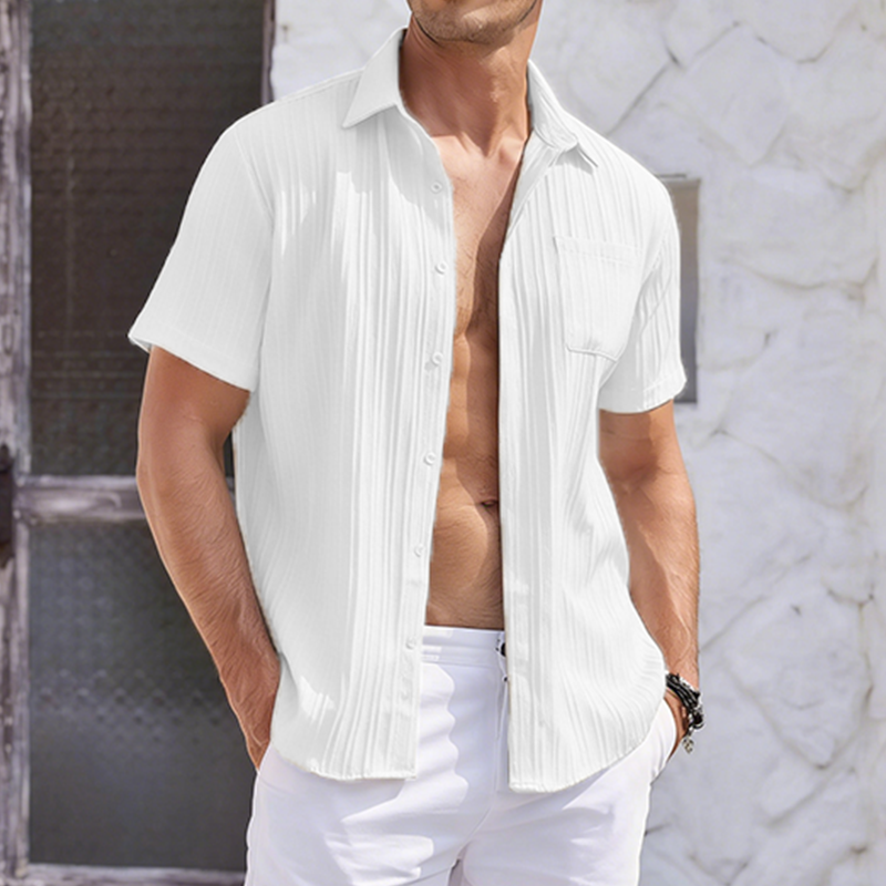 Men’s Linen Textured Shirt
