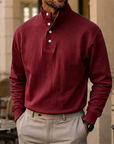 Mivanity Gentleman's Simple Stand-up Collar Long-sleeved Sweatshirt