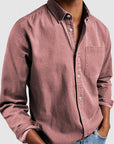 Gentleman's Casual Cotton Basic Shirt