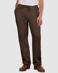 Men's Daily Casual Cotton Linen Lace-Up Trousers
