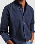 Gentleman's Casual Cotton Basic Shirt