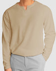 Gentleman's Simple V-Neck Cotton T-Shirt