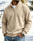 Mivanity Outdoor All-Terrain Zip-Front Polo Sweatshirt