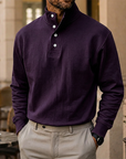 Mivanity Gentleman's Simple Stand-up Collar Long-sleeved Sweatshirt