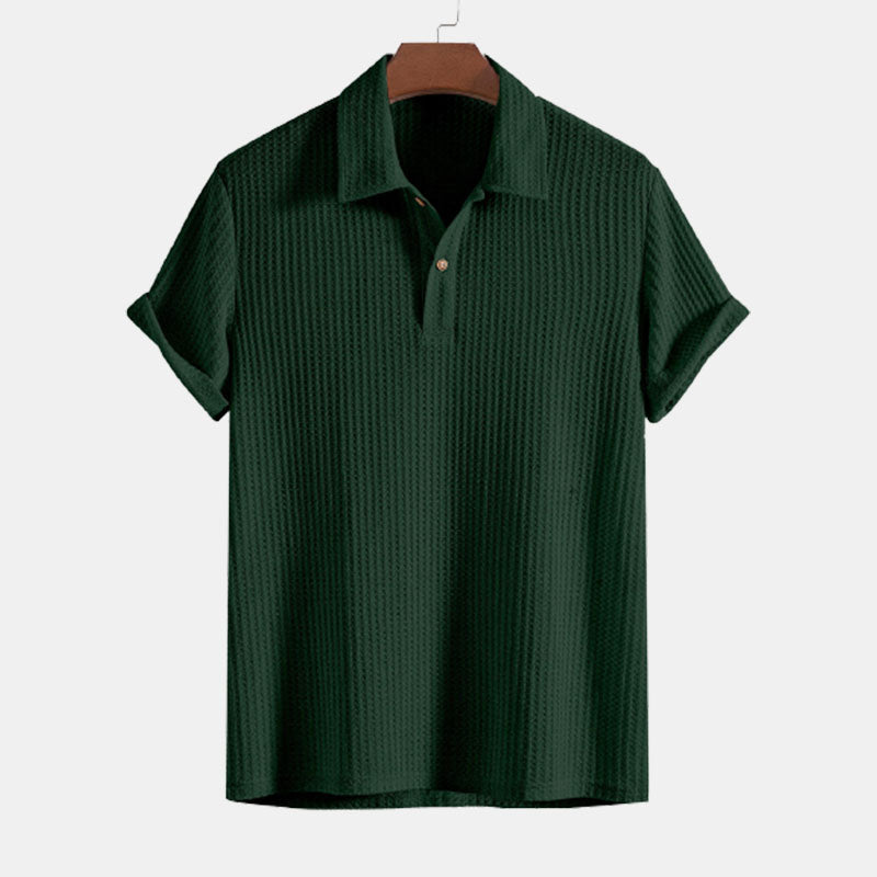 Summer men's Polo shirt Short sleeved minimalist shirt