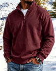 Mivanity Outdoor All-Terrain Zip-Front Polo Sweatshirt