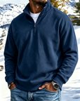 Mivanity Outdoor All-Terrain Zip-Front Polo Sweatshirt