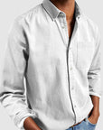 Gentleman's Casual Cotton Basic Shirt