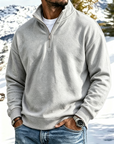 Mivanity Outdoor All-Terrain Zip-Front Polo Sweatshirt