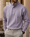Mivanity Gentleman's Simple Stand-up Collar Long-sleeved Sweatshirt