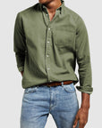 Gentleman's Casual Cotton Basic Shirt