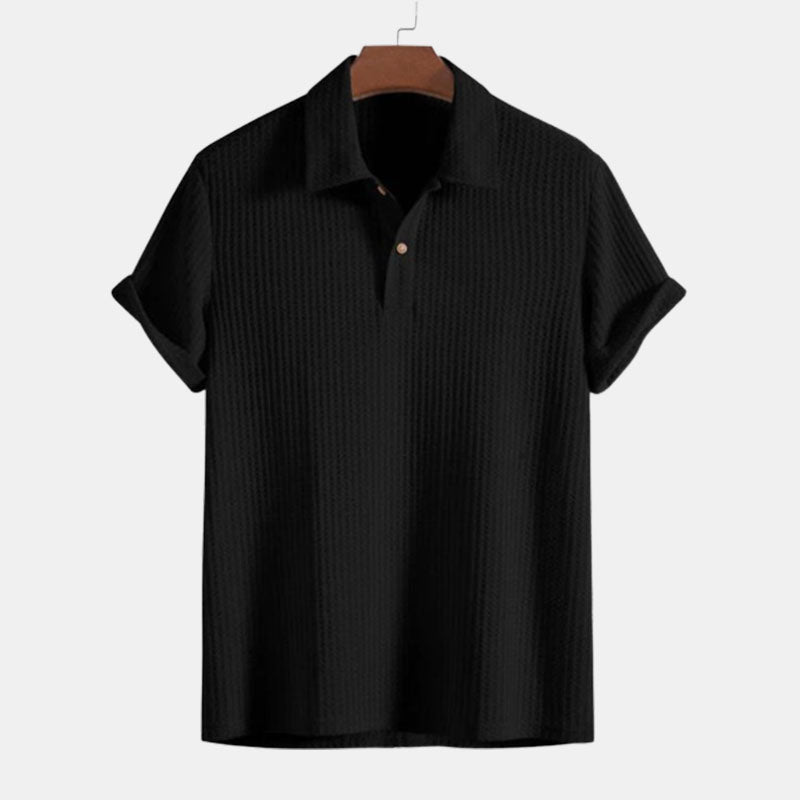 Summer men's Polo shirt Short sleeved minimalist shirt