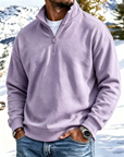 Mivanity Outdoor All-Terrain Zip-Front Polo Sweatshirt