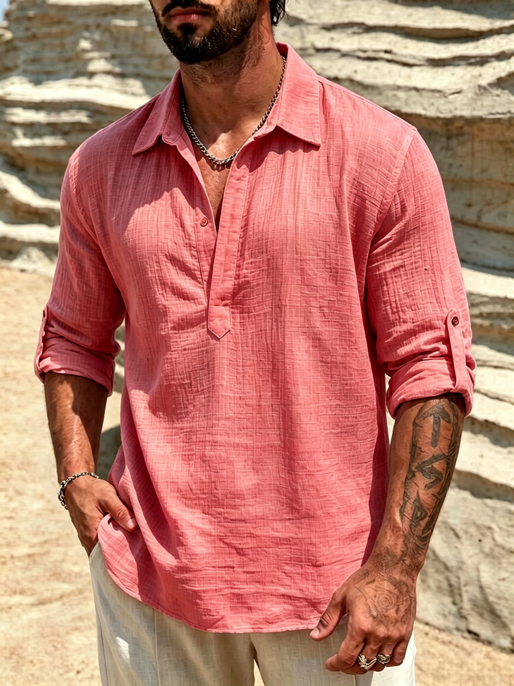 Mivanity Versatile all-terrain linen shirt