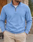 MIVANITY Men's Classic Quarter-Zip Pullover Sweatshirt