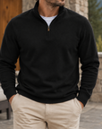 MIVANITY Men's Classic Quarter-Zip Pullover Sweatshirt