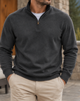 MIVANITY Men's Classic Quarter-Zip Pullover Sweatshirt