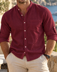 MIVANITY Riviera Signature Linen Shirt Lightweight Luxury For Effortless Style