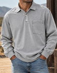 MIVANITY Vintage Forge Henley Shirt Rugged Heritage Style With Everyday Comfort
